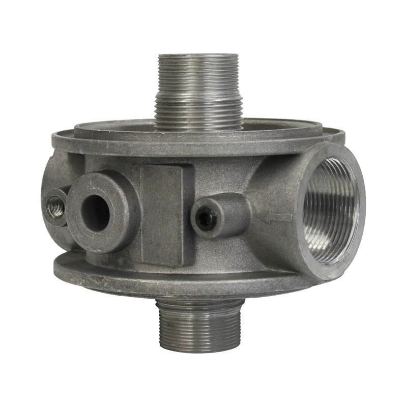 Spin-On Filter HeadIn LinePort Connection: 1 1/2 BSPPBypass: 1.7 Bar / 25 PSI