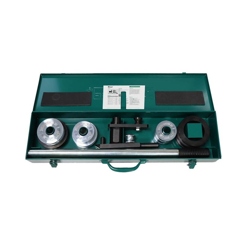 Manual Tube Benderin a High-Quality Steel Casefor Imperial Tubes made ofSteel and Stainless Steelwith Diameters from 1/4 - 7/8inch, Complete Set with 6Bending Rollers andAccessories