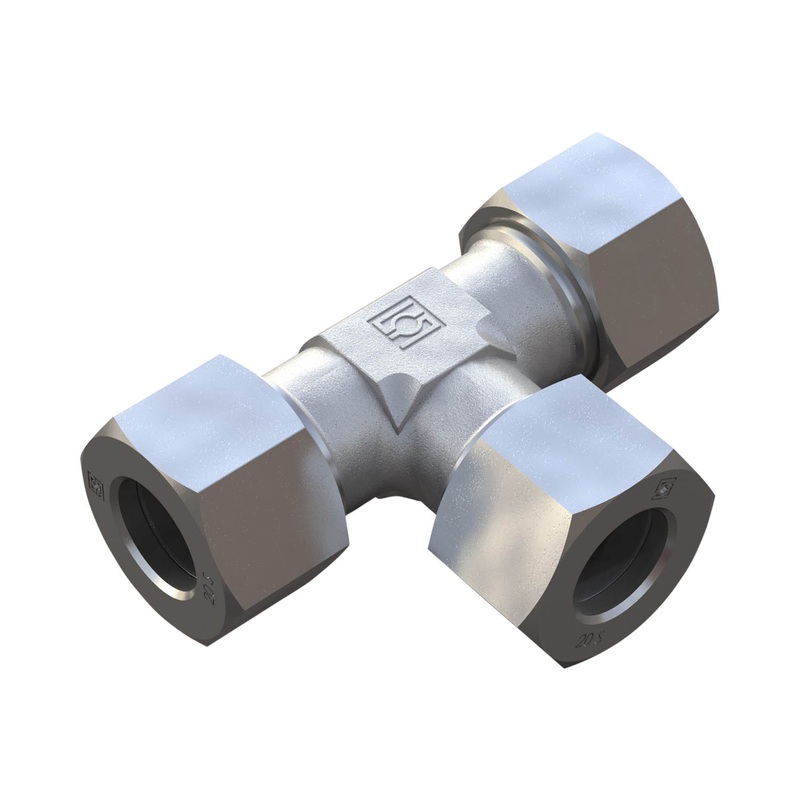 Tee ReducerSize / Type1: 10LSize / Type2: 15LSize / Type3: 10Lwith Cutting Ring & Union NutSteel, Zinc/Nickel-Plated