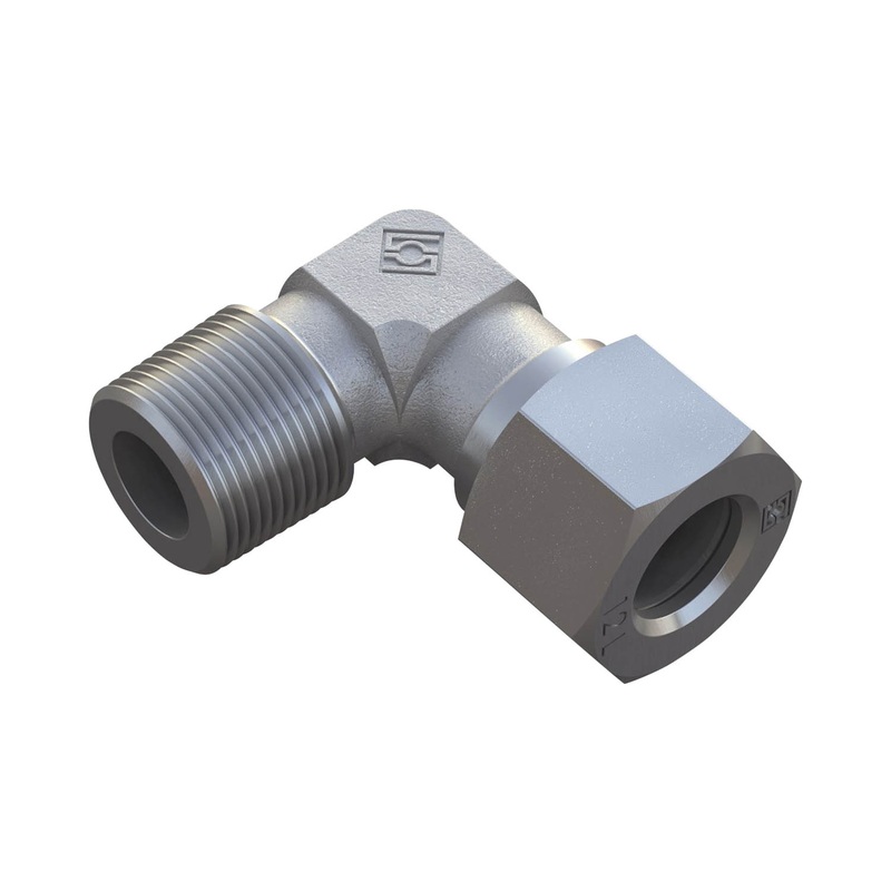 Male Stud ElbowSize / Type: 25S3/4 BSP Metallic Sealingwith Cutting Ring & Union NutSteel, Zinc/Nickel-PlatedSteel, Zinc/Nickel-Plated