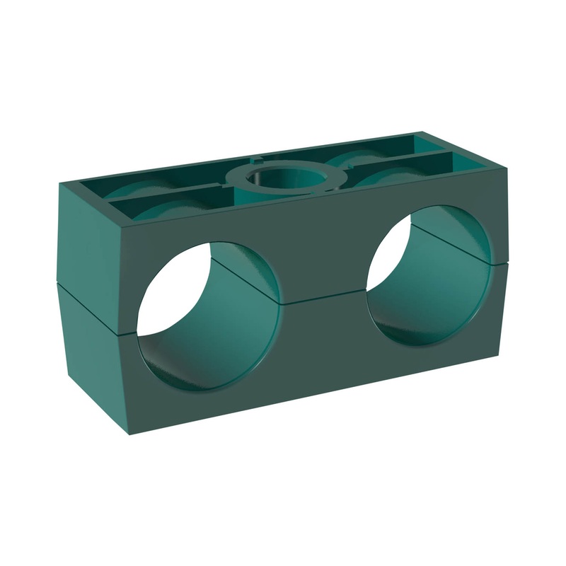 Clamp Body Size 3D 23,8mmTwin SeriesPolypropyleneSmooth without Initial TensionDIN 3015