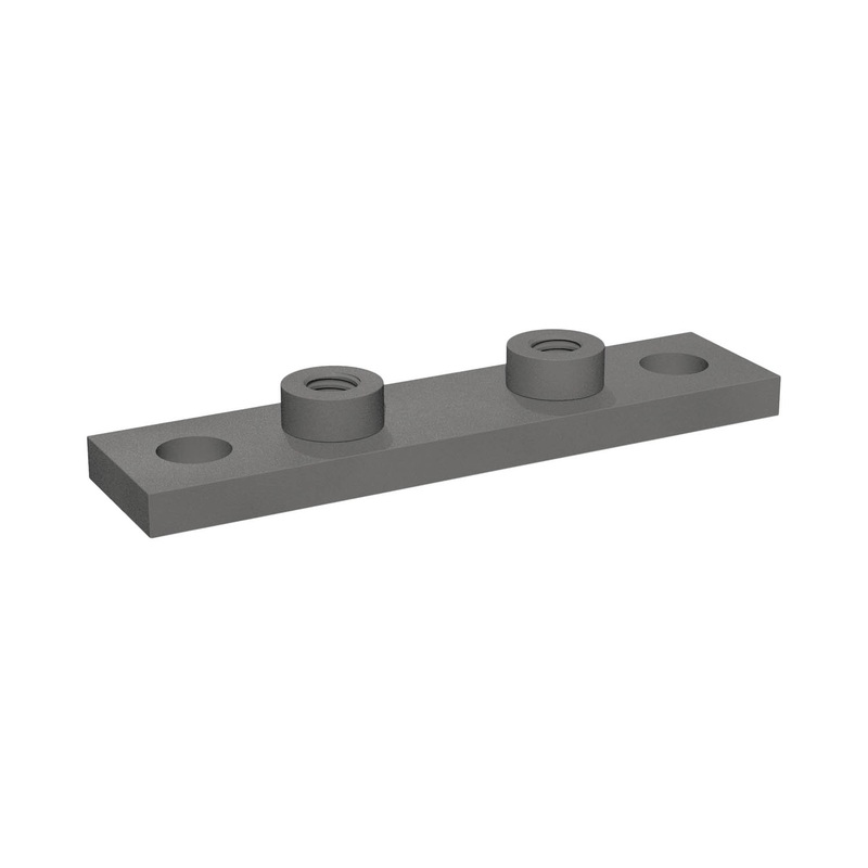 Elongated Weld PlateHeavy Series Size 10SCarbon Steel, UntreatedDIN 3015length modification (L1=460mmL3=400mm)