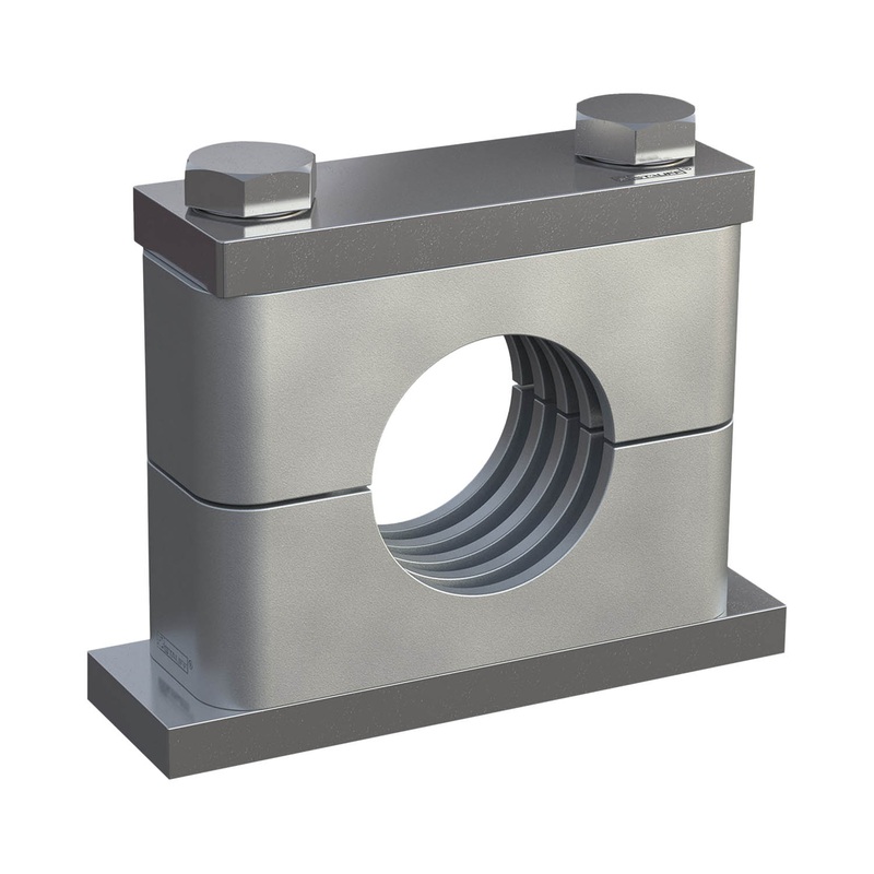 Clamp AssemblyHeavy Series Size 3S18mm Aluminium W12Weld PlateCover Plate, Hex Head BoltProfiled, with Initial Tension