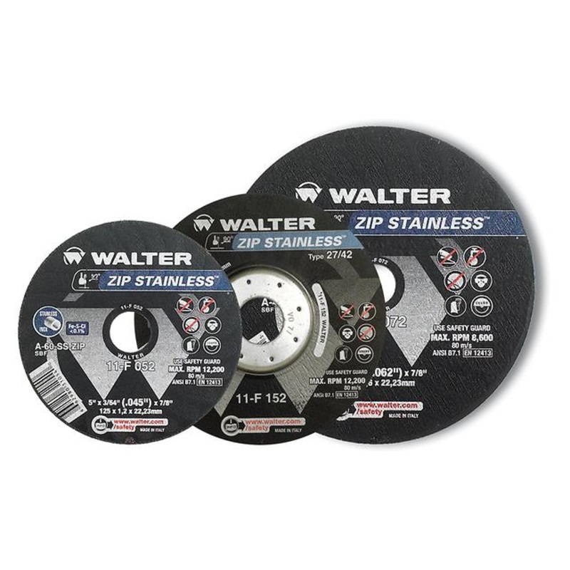 ZIP STAINLESS Cut-Off Abrasive Wheels - Pack of 25