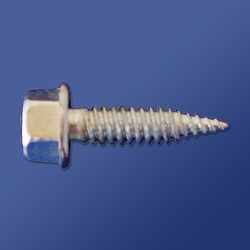 ZIP ULTRA SHARP POINT SCREWS - UNSLOTTED HEX WASHER HEAD (ZINC)