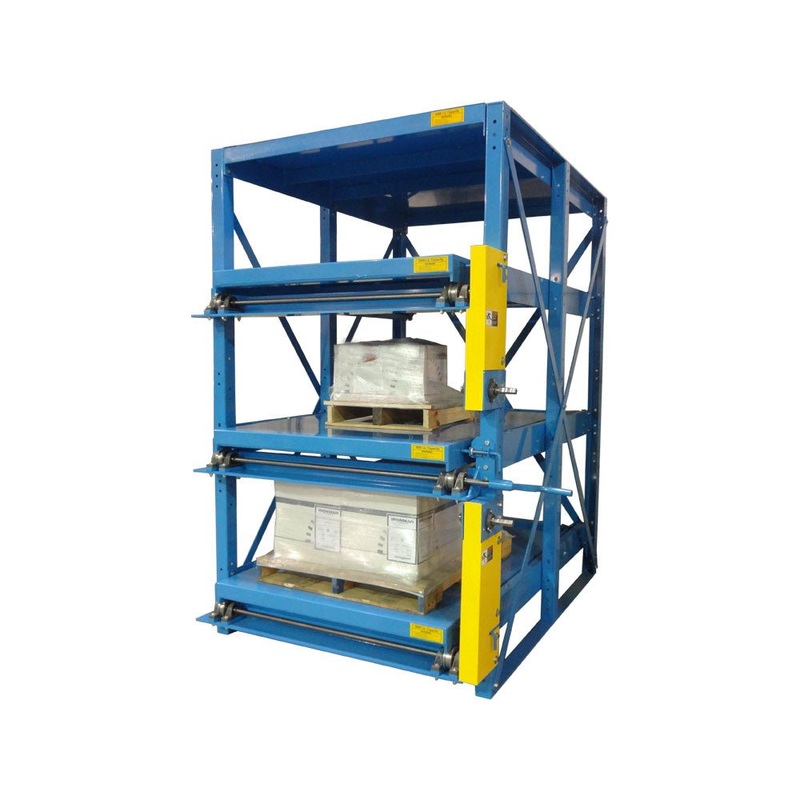 Crank-Out Glide-Out Storage Racks