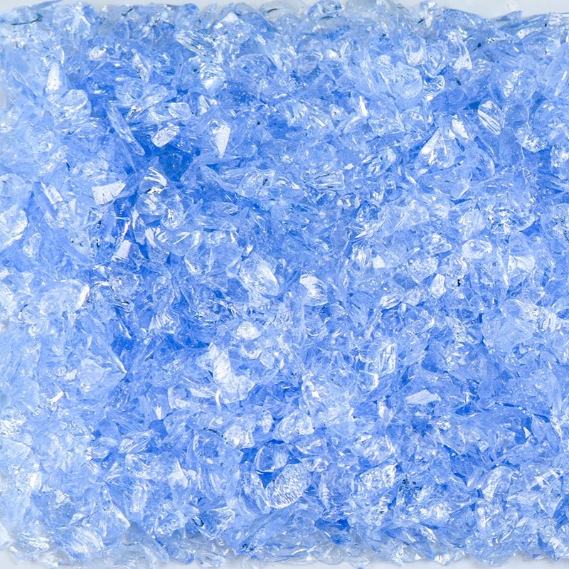 Light Blue Terrazzo Glass