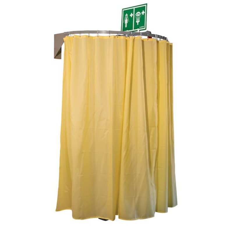 Hughes Safety Shower Modesty Curtain, Wall-Mounted - CURTAIN-WM
